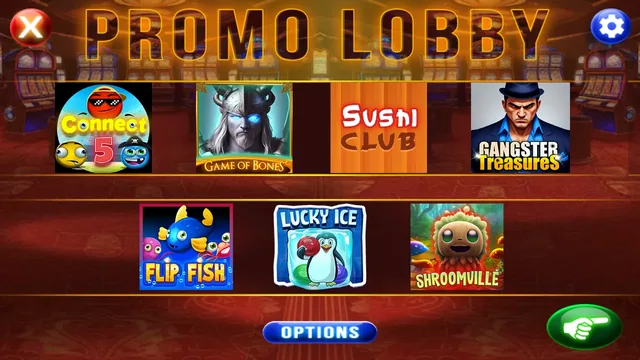 Touch Won app game lobby